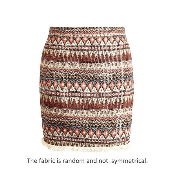 Boho Pencil Skirt