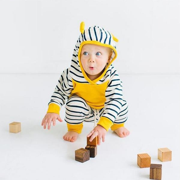 Adorable  Hooded Playsuit