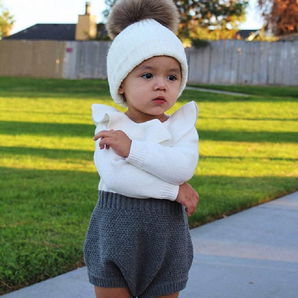 Classic Knitted Baby Romper