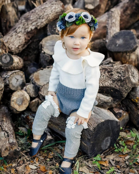 Classic Knitted Baby Romper