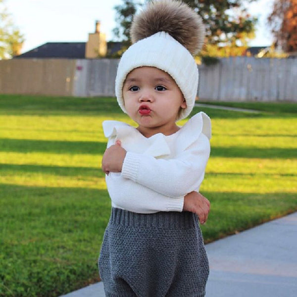Classic Knitted Baby Romper