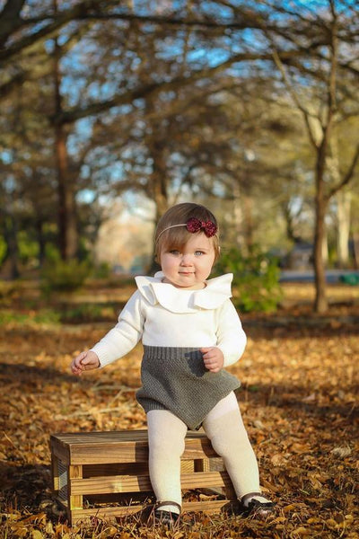 Classic Knitted Baby Romper