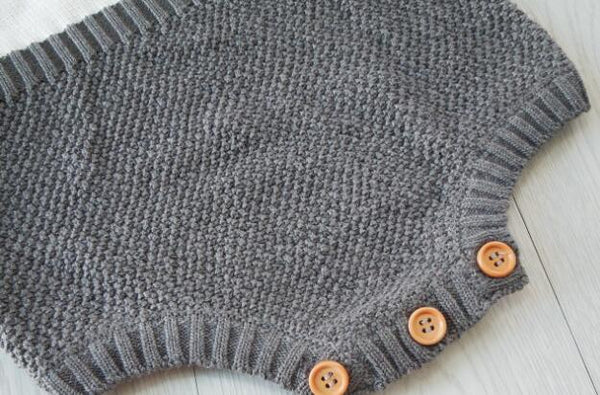 Classic Knitted Baby Romper