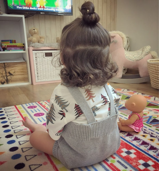 Cute As A Button Knitted Romper
