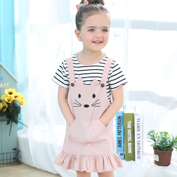 Kitty Strap Dress And Tee