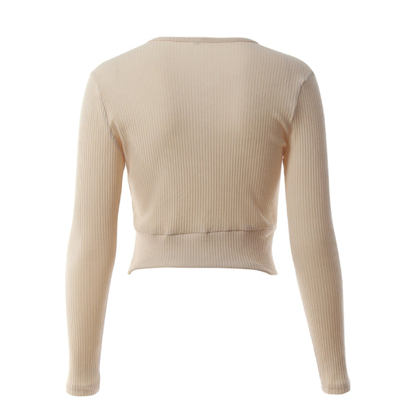 Lace Up Cropped T-Shirt