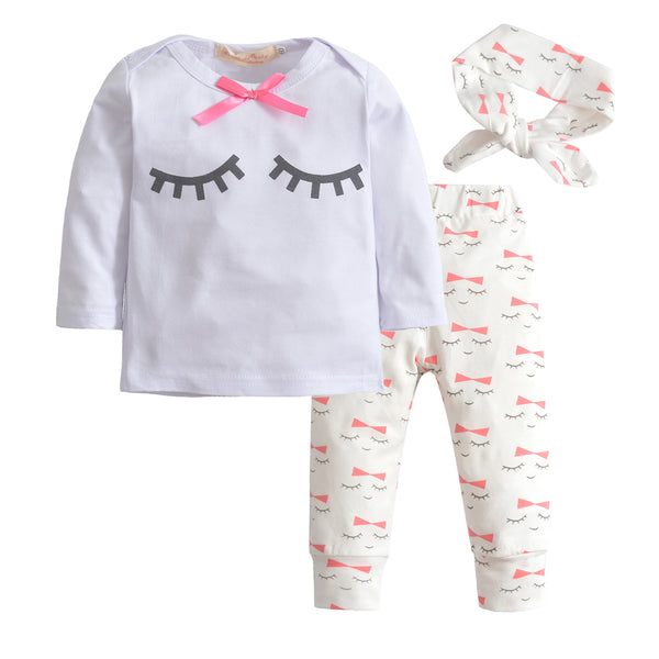 Sleepy Eyes Baby Girl 3 Piece Set