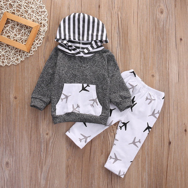 It's A Plane Hooded Tops And Pants