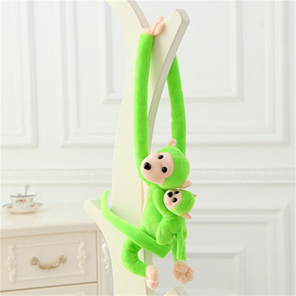 Mother and Son Long Arm Monkey