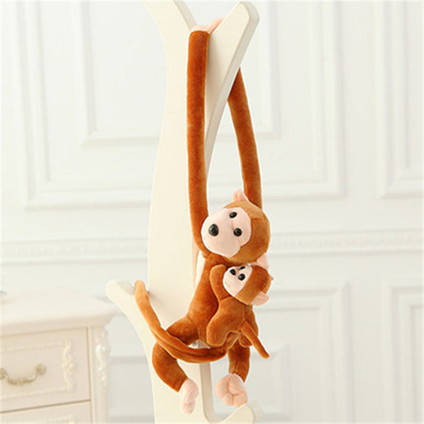Mother and Son Long Arm Monkey