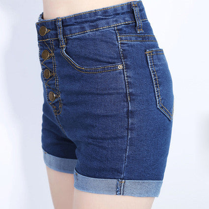 High Waist Denim Shorts