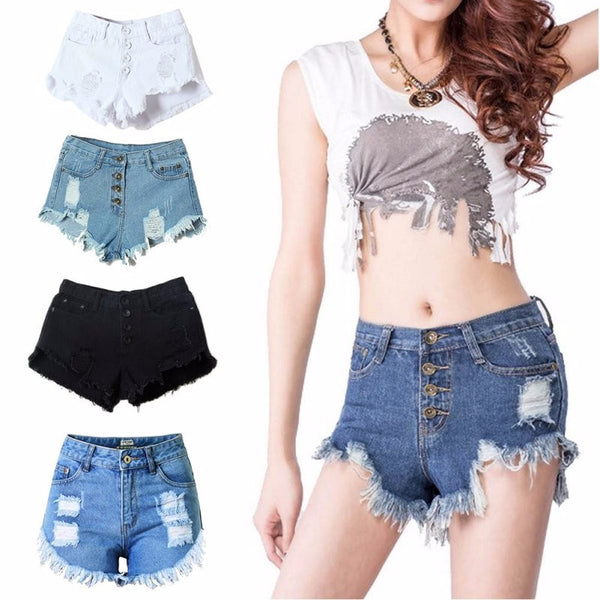 High Waist Denim Shorts Slim Fit outfit