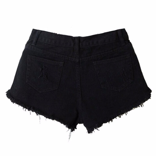 High Waist Denim Shorts Slim Fit outfit