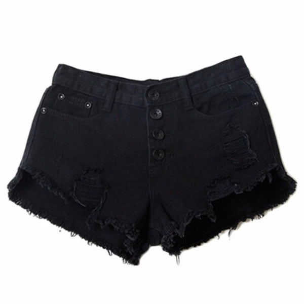 High Waist Denim Shorts Slim Fit outfit