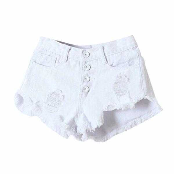 High Waist Denim Shorts Slim Fit outfit