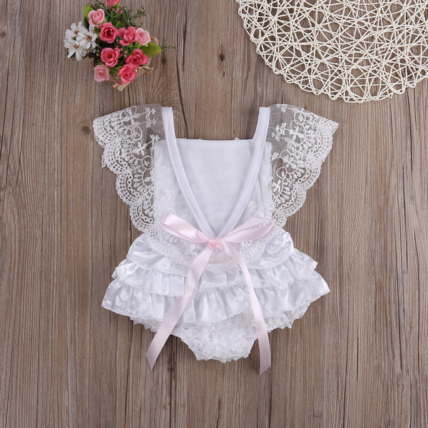 Kahlily White Lace Romper