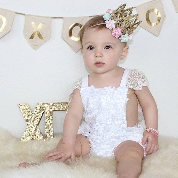 Kahlily White Lace Romper