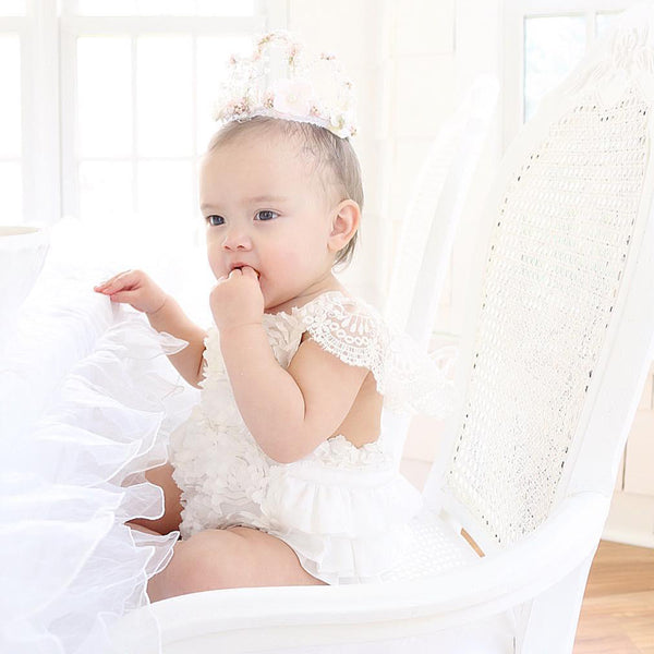 Kahlily White Lace Romper