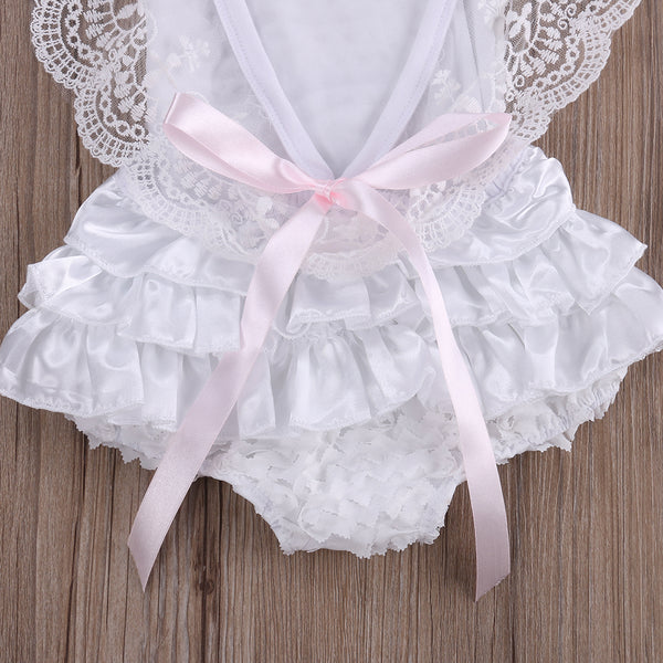 Kahlily White Lace Romper