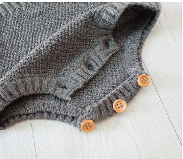 Classic Knitted Baby Romper