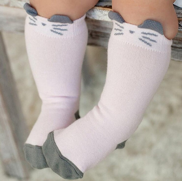 Cute Cat Anti-slip Soft Knee Socks