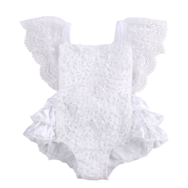 Kahlily White Lace Romper