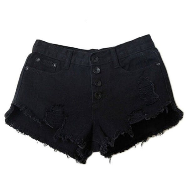 High Waist Denim Shorts Slim Fit outfit