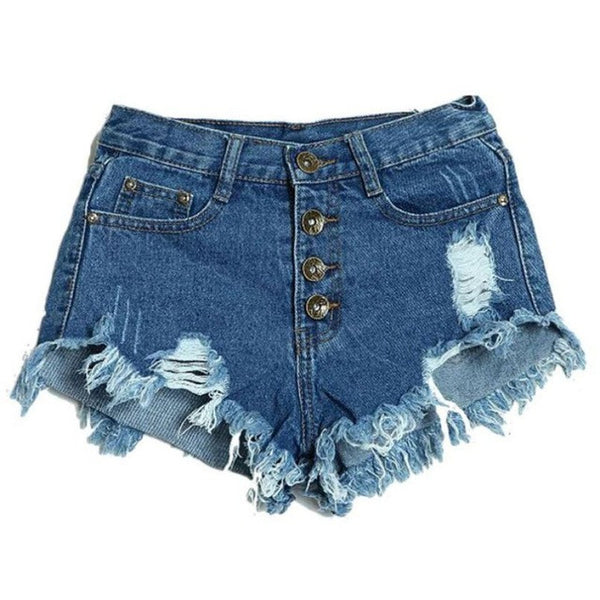 High Waist Denim Shorts Slim Fit outfit