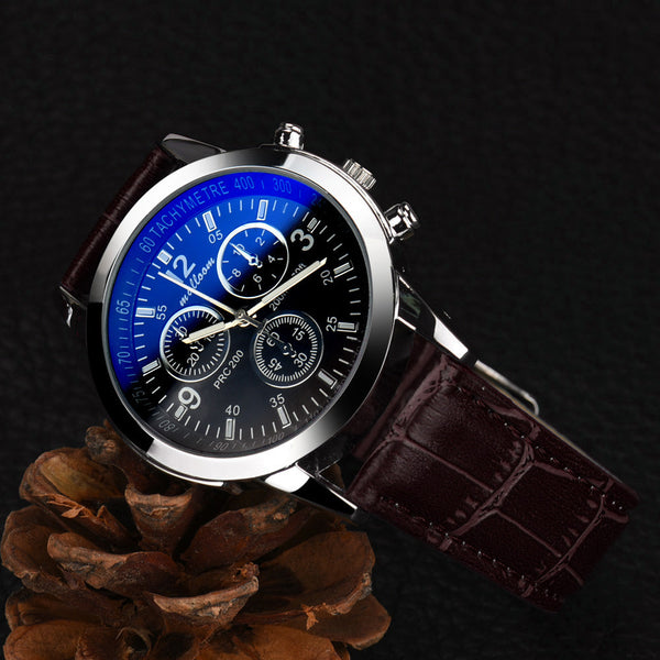 Blue Ray Glass Watch