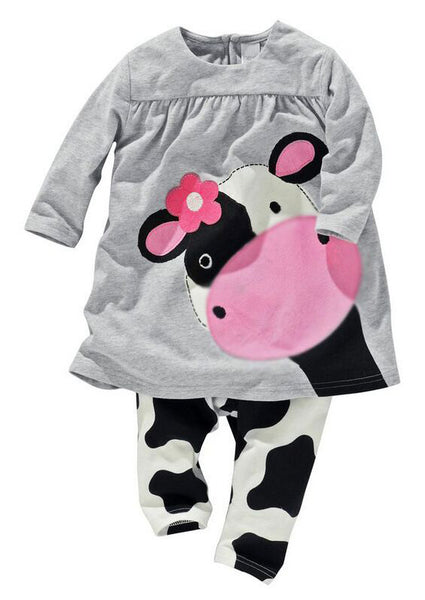 Moo With Me Girls Top And Pants