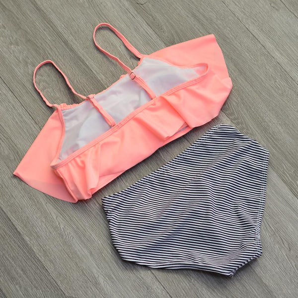 Fresh Water Beach High Waist Bikini Set