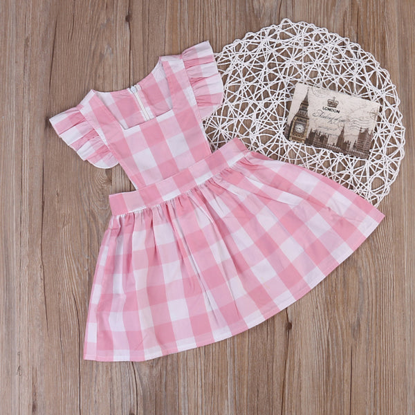 Ana Lisa Checks and Ruffles Dress