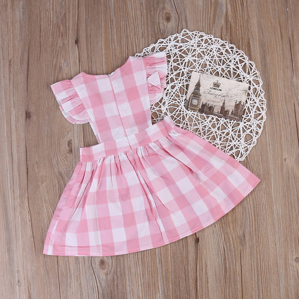 Ana Lisa Checks and Ruffles Dress