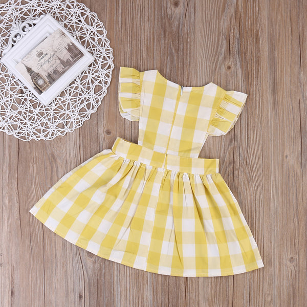 Ana Lisa Checks and Ruffles Dress