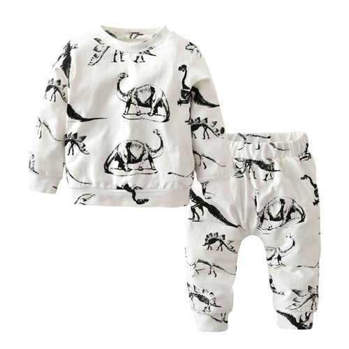 Dinosaur Print Baby Outfit