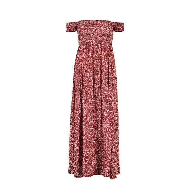 Sweet Floral Off Shoulder  Dress