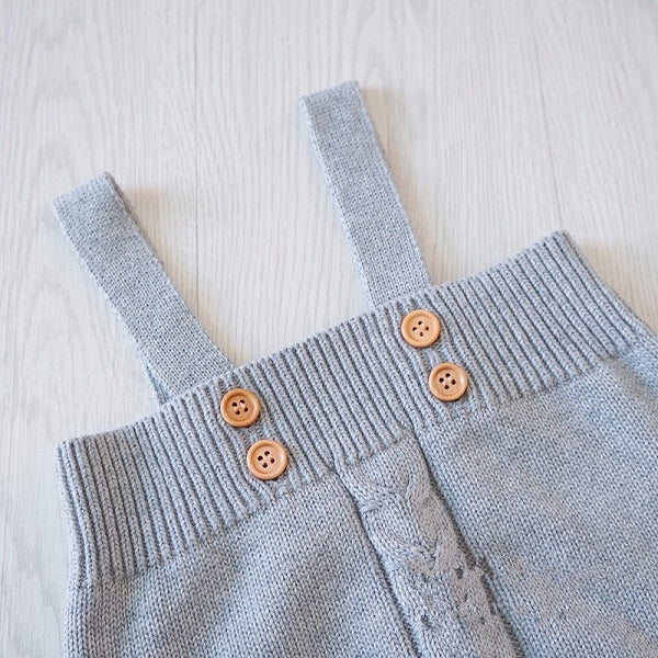 Cute As A Button Knitted Romper