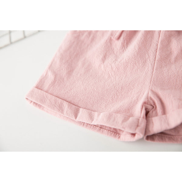 Pinky Ruffles Shirt and Pants Set