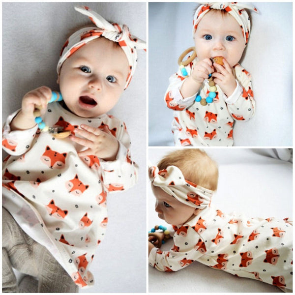 Baby Girl  Fox Printed Dress