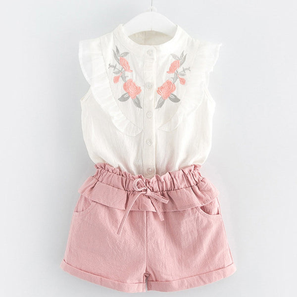 Pinky Ruffles Shirt and Pants Set – Kahlily.com