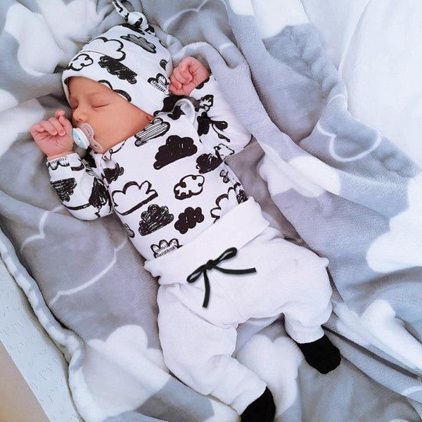 Cloud Print Baby  Outfit