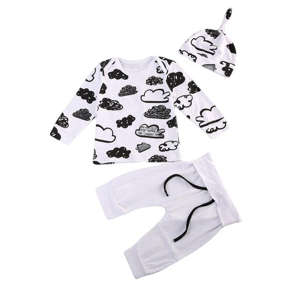 Cloud Print Baby  Outfit