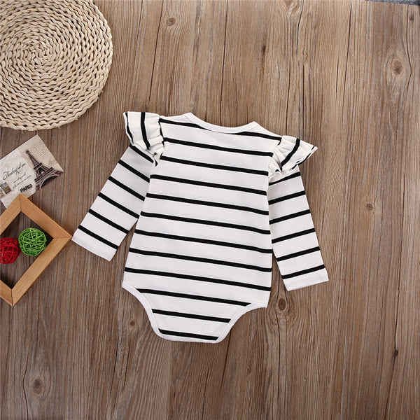 Long Sleeve Striped Romper